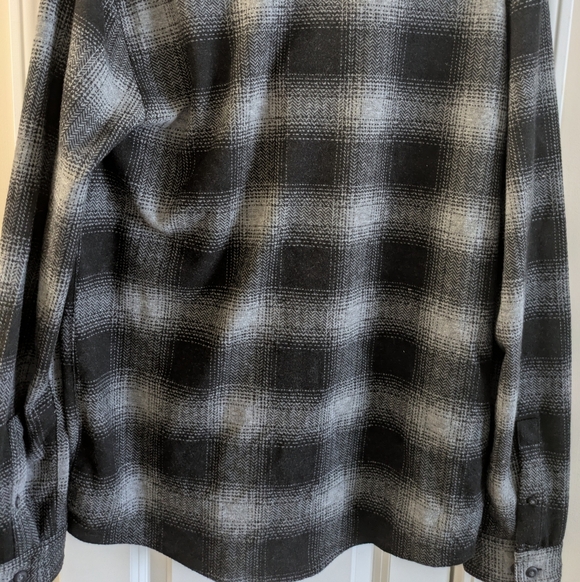 Sonoma Charcoal and Light Gray Plaid Shirt - Picture 2 of 3